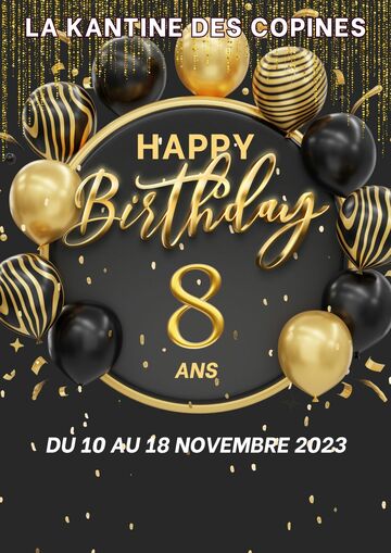 Fêtez l'anniversaire de La Kantine des Copines