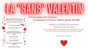 Menu spécial Sans Valentin