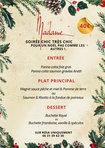 Menu de Noël